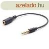 Gembird Jack stereo 3,5mm (4pin) M/F adapter 0.18m cross-ove