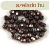 Cseh csiszolt goly gyngy - Dark Bronze - 2mm