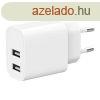 Gembird 2-Port Universal USB Charger White