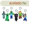 Minecraft kulcstart 8 cm puha figurval, 6 fle