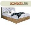 Boxspring &#xE1;gy, 140x200, sz&#xFC;rke Paros sz&am