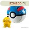 Pokemon labdba zrhat mini Psyduck figura