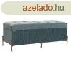 Foot-of-bed Bench DKD Home Decor Poliszter MDF Zld Glamour