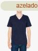 AA2456 unisex V-nyak pamut pl American Apparel, Navy-S