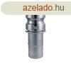 Camlock rozsdamentes acl V-elem tmlcsonkkal 1 1/4" -