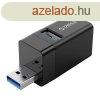 Orico USB3.0 Hub - MINI-U32-BK/8/ (3 port, Bemenet: USB-A, K