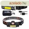 Mini strapabr akkus fejlmpa 2 LED-es, mgneses - 200 lm (