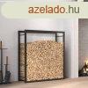 Fekete acl tzifatrol llvny 80x28x86 cm