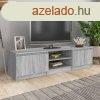 Szrke sonoma szn szerelt fa tv-szekrny 140 x 40 x 35,5 c