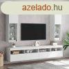 2 db fehr TV-szekrny LED-vilgtssal 30,5 x 30 x 102 cm