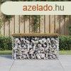 Impregnlt fenyfa gabion kerti pad 83 x 44 x 42 cm