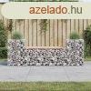 Tmr duglszfeny gabion kerti pad 183x41x60,5 cm