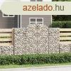 2 db ves horganyzott vas gabion kosr 200x30x140/160 cm