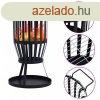 Rozsdamentes acl kltri tztl kosr grillrccsal 47,5 cm