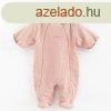 Kezeslbas kapucnival New Baby Frosty pink