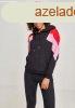 Urban Classics Ladies Oversize 3-Tone Block Hoody blk/firere