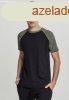 Urban Classics Raglan Contrast Tee blk/olive