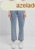 Urban Classics Ladies Cropped Straight Leg Denim Pants tinte