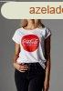 Mr. Tee Ladies Coca Cola Round Logo Tee white