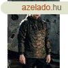 Urban Classics Padded Camo Pull Over Jacket darkolive