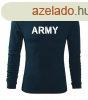 DRAGOWA Fit-T hossz ujj pl army, sttkk160g/m2