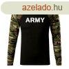 DRAGOWA Fit-T hossz ujj pl army, woodland 160g/m2