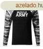 DRAGOWA Fit-T hossz ujj pl muscle army, metro 160g/m2