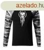 DRAGOWA Fit-T hossz ujj pl skull, metro 160g/m2