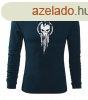 DRAGOWA Fit-T hossz ujj pl skull, sttkk160g/m2