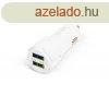 M.N.C Szivargyjt adapter - 2 x USB - 2,1A Fehr