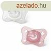 Chicco Mini Soft cumi 0-2 h, 2 db-rzsaszn transzparens