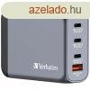 Verbatim 100W 4-Port GaN Wall Charger Grey