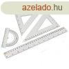 Vonalz kszlet 4 darabos 30cm, vonalz, szgmr, 45 s 60