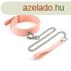  Pink Organosilicon Collar with Leash 