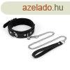  Black Bond Collar with Leash 