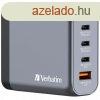 Verbatim 140W 4-Port GaN Wall Charger Grey