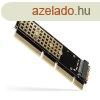 AXAGON PCEM2-1U PCIE NVME M.2 x16/x8/x4 M-Key slot adapter