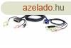 ATEN USB VGA to DVI-A KVM Cable with Audio 1,8m Black