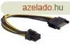 DeLock Cable Power SATA 15 pin > 6 pin PCI Express 0,2m