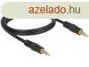 DeLock Cable Stereo Jack 3.5 mm 4 pin male > male 1m