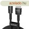 Cable USB-A to USB-C Toocki TXCT-HY01, 1m, FC 100W (black)