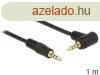 DeLock Stereo Jack 3.5 mm 4 pin male > male angled 1m Cab