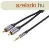 2xRCA (Cinch) jack csatlakoz 3,5 mm-es Vention BCNBG 1,5 m-