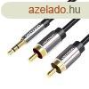 2xRCA (Cinch) jack 3,5 mm-es Vention BCFBG kbelhez 1,5 m (f