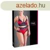 / Cottelli Plus Size - csipke-szatn melltart szett (fekete