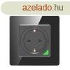 Intelligens WiFi fali aljzat Avatto N-WOT10-EU-B TUYA (feket