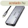 Hub 9 az 1-ben RayCue USB-C - 2x USB-A 3.0 5 Gbps + 2x SD/TF