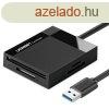 UGREEN CR125 4 az 1-ben USB 3.0 krtyaolvas 0,5 m (fekete)