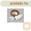 KAB Akasa 4pin Molex - 4x 3pin ventiltor kbel - 15cm - AK-