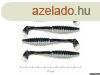 Nevis Zander Power Shad 10Cm 4Db/Cs (Fekete-Ezst) Gumihal